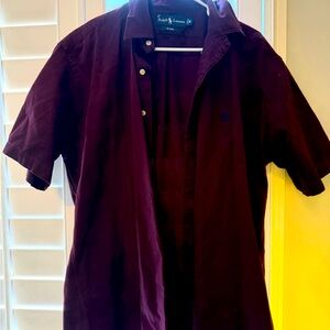 Ralph Lauren Black Short Sleeve Button Up